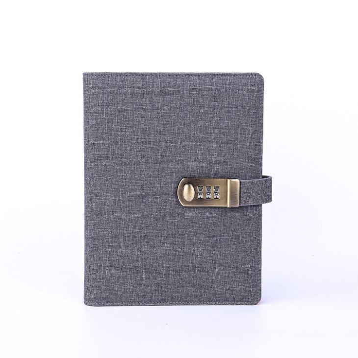 Diary With Lock Logo Can Be Customized